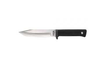 Image of Cold Steel Survival Rescue Fixed Blade Knife, Black Kraton Handle, Plain, CS-38CSM
