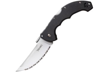 Image of Cold Steel Talwar Serrated Folding Knife,3.75in,Satin,Black,G10 Handle CS21TCTLS
