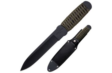 Image of Cold Steel True Flight Thrower, Paracord Wrapped Handle, Sheath, Plain Edge Knife, CS-80TFTC
