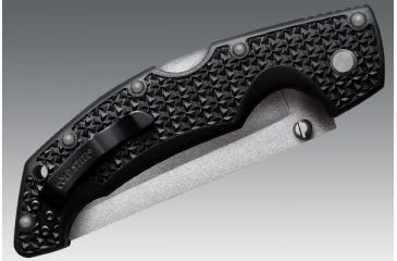 Image of Cold Steel Voyager Folding Knife w/Griv-Ex Handle, 4in Tanto Smooth Blade, Black, CS-29TLCT