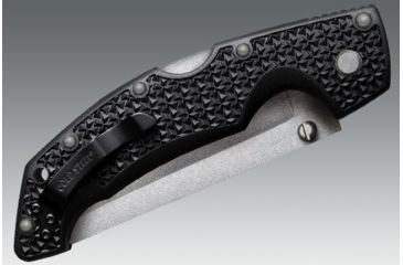 Image of Cold Steel Voyager Large Tanto Point Knife, Black Zytel, Plain Edge 29TLT
