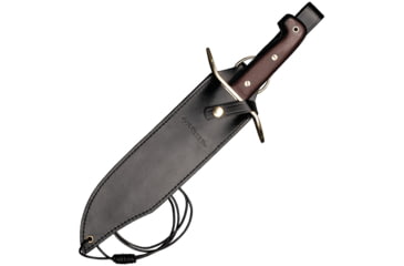 Image of Cold Steel Wild West Bowie Knife, 16in Overall, 10.75in Satin 1095HC Steel Blade, Rosewood Handle, Black Leather Belt Sheath, CHLT00006