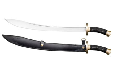 Image of Cold Steel Willow Leaf Sword, 26.85in, 1055 Carbon Spring Steel, Black, Cord Wrapped Wood Handle, CS-88BBB