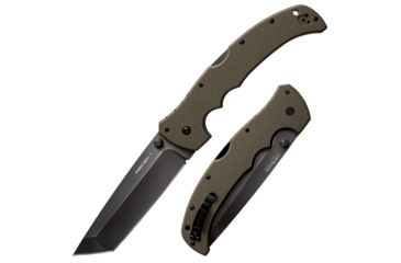 Image of Cold Steel XL Recon 1 Tanto Point Folding Knife,5.25in,Standard Edge,Tanto,Green,G10 Handle, 27TXTVG