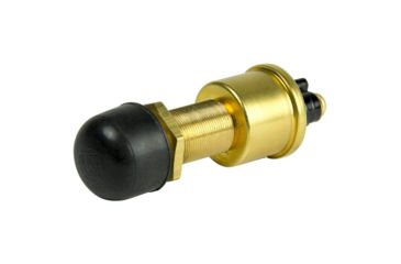 Image of Cole Hersee Heavy Duty Push Button Switch w/Rubber Cap SPST Off-On 2 Screw - 35A 75473