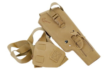 Image of Cole-Tac Varmint Wrangler Chest Holster Left Hand, Coyote Brown, VW212