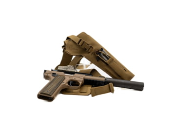 Image of Cole-Tac Varmint Wrangler OWB Belt Holster, Ruger Mark Series w/ Suppressors Attached, Coyote, VW102