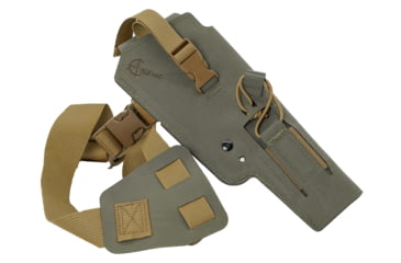 Image of Cole-Tac Varmint Wrangler WMLChest Holster Left Hand, Ranger Green, VW214