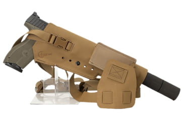 Image of Cole-Tac Varmint Wrangler XL Chest Holster Left Hand, Coyote Brown, VWX104