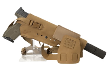 Image of Cole-Tac Varmint Wrangler XL Chest Holster Right Hand, Coyote Brown, VWX103