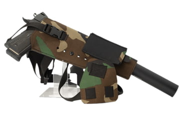 Image of Cole-Tac Varmint Wrangler XL Chest Holster Left Hand, M81 Woodland, VWX112