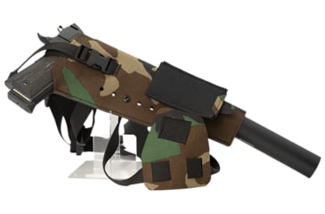 Image of Cole-Tac Varmint Wrangler XL Chest Holster Right Hand, M81 Woodland, VWX111