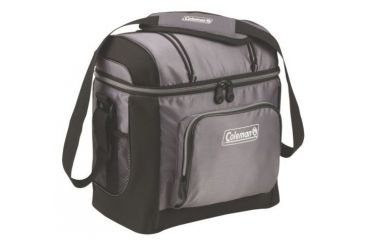 Image of Coleman 16 Can Soft Cooler W/ Removable Hard Plastic Liner, Gray, 11.81 x 6.69 x 11.81 in 3000001312