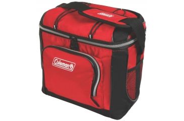 Image of Coleman 16 Can Soft Cooler W/ Removable Hard Plastic Liner, Red, 11.81 x 6.69 x 11.81 in 3000001315