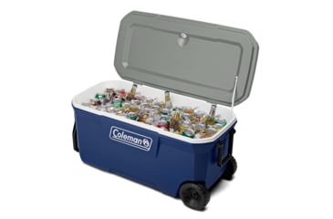 Image of Coleman 316 Series 100-Quart Wheeled Hard Cooler, Twiling/Red, CM1010810001-50