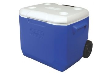 Image of Coleman 60 Quart Wheeled Cooler, 5883, Blue, Holds 94 Cans 3000001838