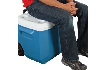 Image of Coleman 60 Quart Wheeled Cooler, 5883, Blue, Holds 94 Cans 3000001838