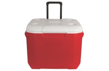 Image of Coleman 60 Quart Wheeled Cooler, 92, 5883, Red, Holds 94 Cans 3000001998