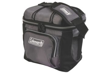 Image of Coleman 9 Can Soft Cooler W/ Removable Hard Plastic Liner, Gray, 9.45 x 6.7 x 10.24 in 3000001316