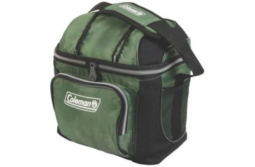 Image of Coleman 9 Can Soft Cooler W/ Removable Hard Plastic Liner, Green, 9.45 x 6.7 x 10.24 in 3000001318