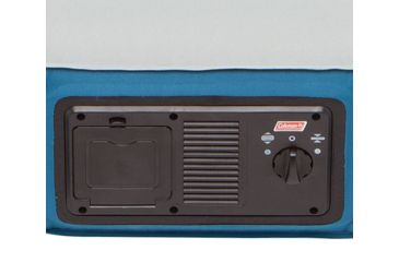 Image of Coleman Airbed Double High Dura Plus Air Mattress W/ 120V Pump Combo, Supports up to 300 lbs, Twin, Blue 2000018323