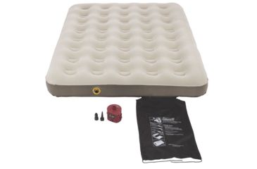 Image of Coleman Airbed Quickbed Plus Single High Air Mattress W/ Built in Storage, 4D Pump Combo, Supports up to 600 lbs, Full, Tan 2000018358