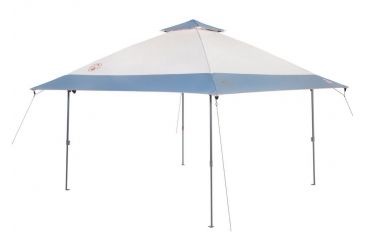 Image of Coleman All Night Instant Lighted Shelter, Center Height 9 ft 4 in, White / Blue, 10 ft x 10 ft 2000024276