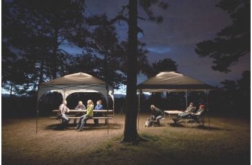 Image of Coleman All Night Instant Lighted Shelter, Center Height 9 ft 4 in, White / Blue, 10 ft x 10 ft 2000024276