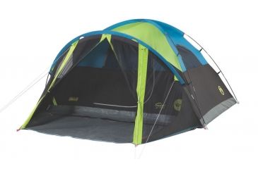 Image of Coleman Carlsbad 4-Person Dome Tent W/ Screen Room, Black / Green 2000024289