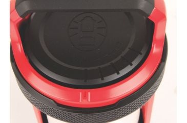 Image of Coleman Conquer Spin 550L LED Lantern, 550 Lumens, 4-D Batteries, Red / Black 2000022328