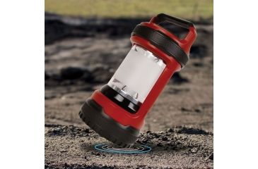 Image of Coleman Conquer Spin 550L LED Lantern, 550 Lumens, Rechargeable Li-Ion Battery, Red / Black 2000025510