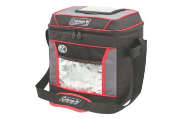 Image of Coleman Cooler Soft 30 Can 24HR, Red/Black, 2000025131