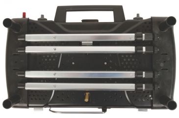 Image of Coleman Fyre Major  Hyperflame 2 Burner Propane Camping Stove, Telescoping Legs, Red / Black 2000020104