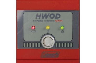 Image of Coleman H2Oasis Hot Water on Demand Portable Water Heater, LED Display, 12V Charger, Red 2000026562