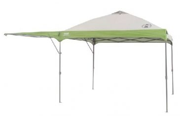 Image of Coleman Instant Shelter W/ Swingwall, White / Green, 10 x 16 ft 2000010008