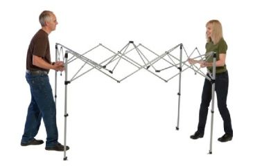 Image of Coleman Instant Sun Canopy Shelter, White / Green, 7 ft x 5 ft 2000012221