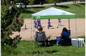 Image of Coleman Instant Sun Canopy Shelter, White / Green, 7 ft x 5 ft 2000012221