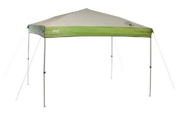Image of Coleman Instant Sun Shelter Canopy , Center Height 7 ft 4 in, White / Green, 9 ft x 7 ft 2000012222