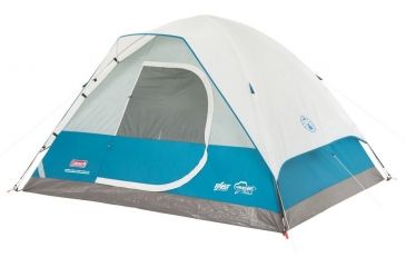 Image of Coleman Longs Peak Fast Pitch 4-Person Dome Tent W/ Rainfly, Blue, 9 x 7 ft 2000018141