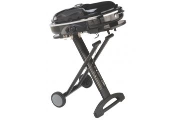 Image of Coleman Roadtrip LXX Propane Grill, Collapsible Stand W/ Wheels, Built In Thermometer, 22,000 BTU, Black, 285 Sq In Cooking Area 2000020945