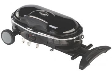 Image of Coleman Roadtrip LXX Propane Grill, Collapsible Stand W/ Wheels, Built In Thermometer, 22,000 BTU, Black, 285 Sq In Cooking Area 2000020945