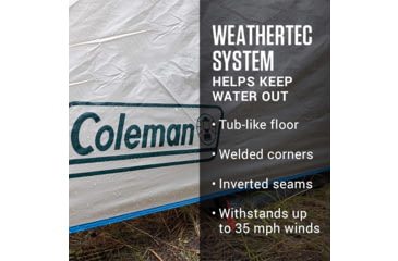 Image of Coleman Tent 4 Person Screened Cabin Evergreen, 2000035607