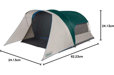 Image of Coleman Tent 6 Person Screened Cabin Evergreen, 2000035608