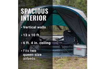 Image of Coleman Screen Dome Cabin Tent - 6 Person, Evergreen, CM1010110023-9