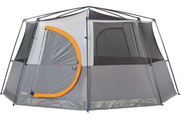 Image of Coleman Octagon 98 Full Rainfly Signature Tent, Gray/Orange, 187426