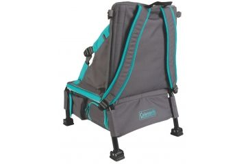 Image of Coleman Treklite Cooler Pack Chair, Built-in 12 Can Cooler, Teal, 14.4 in Seat 2000020321