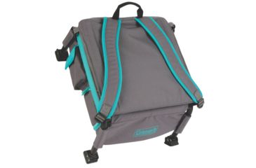 Image of Coleman Treklite Cooler Pack Chair, Built-in 12 Can Cooler, Teal, 14.4 in Seat 2000020321