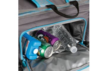 Image of Coleman Treklite Cooler Pack Chair, Built-in 12 Can Cooler, Teal, 14.4 in Seat 2000020321