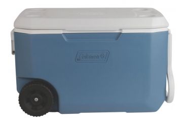 Image of Coleman Xtreme 5 - 62 Quart  Wheeled Cooler  , 5862, Blue / White, Holds 95 Cans 3000004025