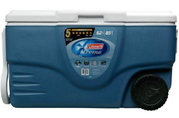 Image of Coleman Xtreme 5 - 62 Quart Wheeled Cooler, Blue, Holds 85 Cans 6262A748